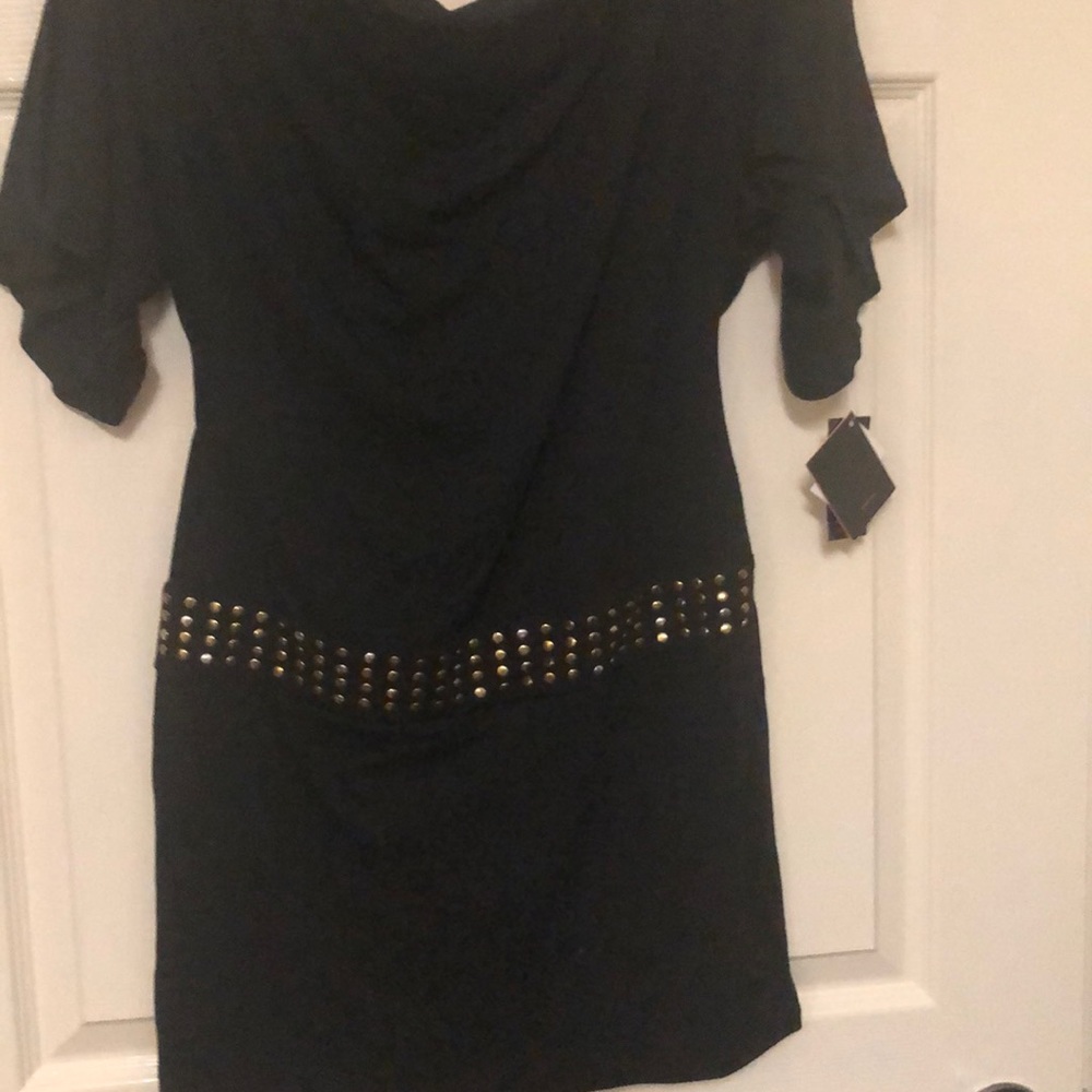 Baby fat black party dress